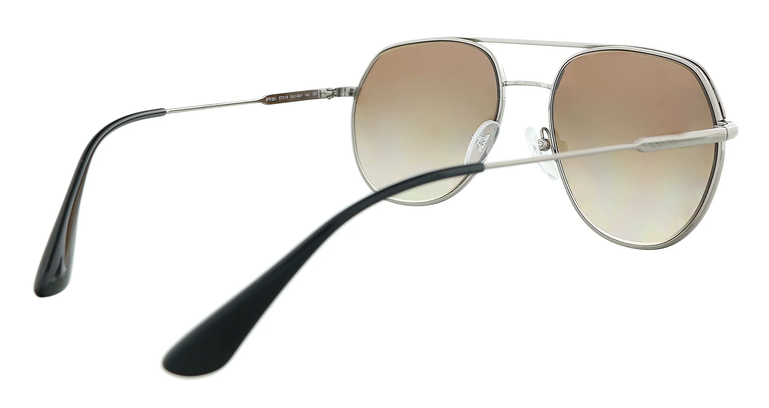 Prada 0PR 55US 5AV6S1 Conceptual Gunmetal Aviator Sunglasses