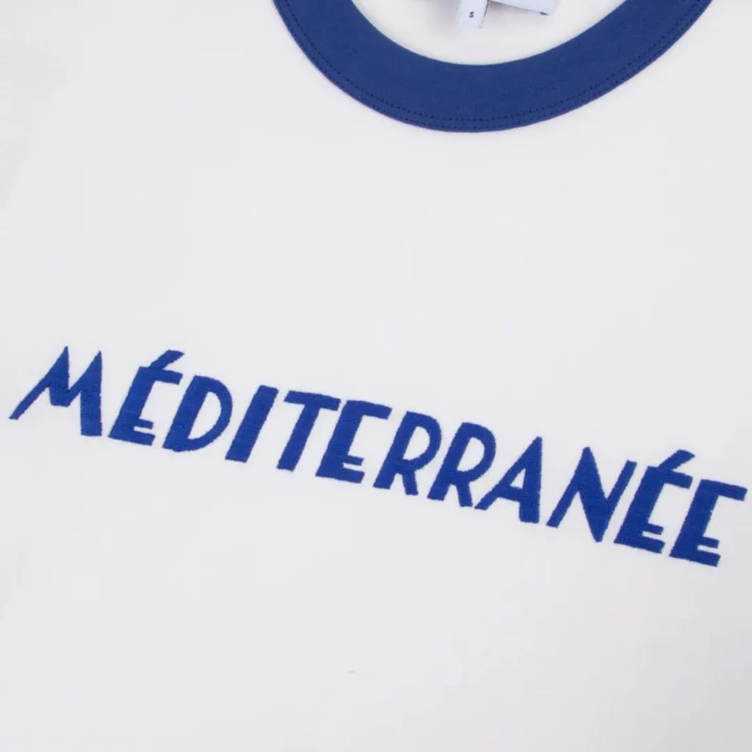 "Méditerranée" Monterlant T-Shirt (Off White Sepia)