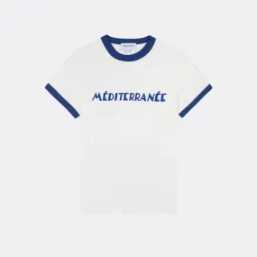 "Méditerranée" Monterlant T-Shirt (Off White Sepia)