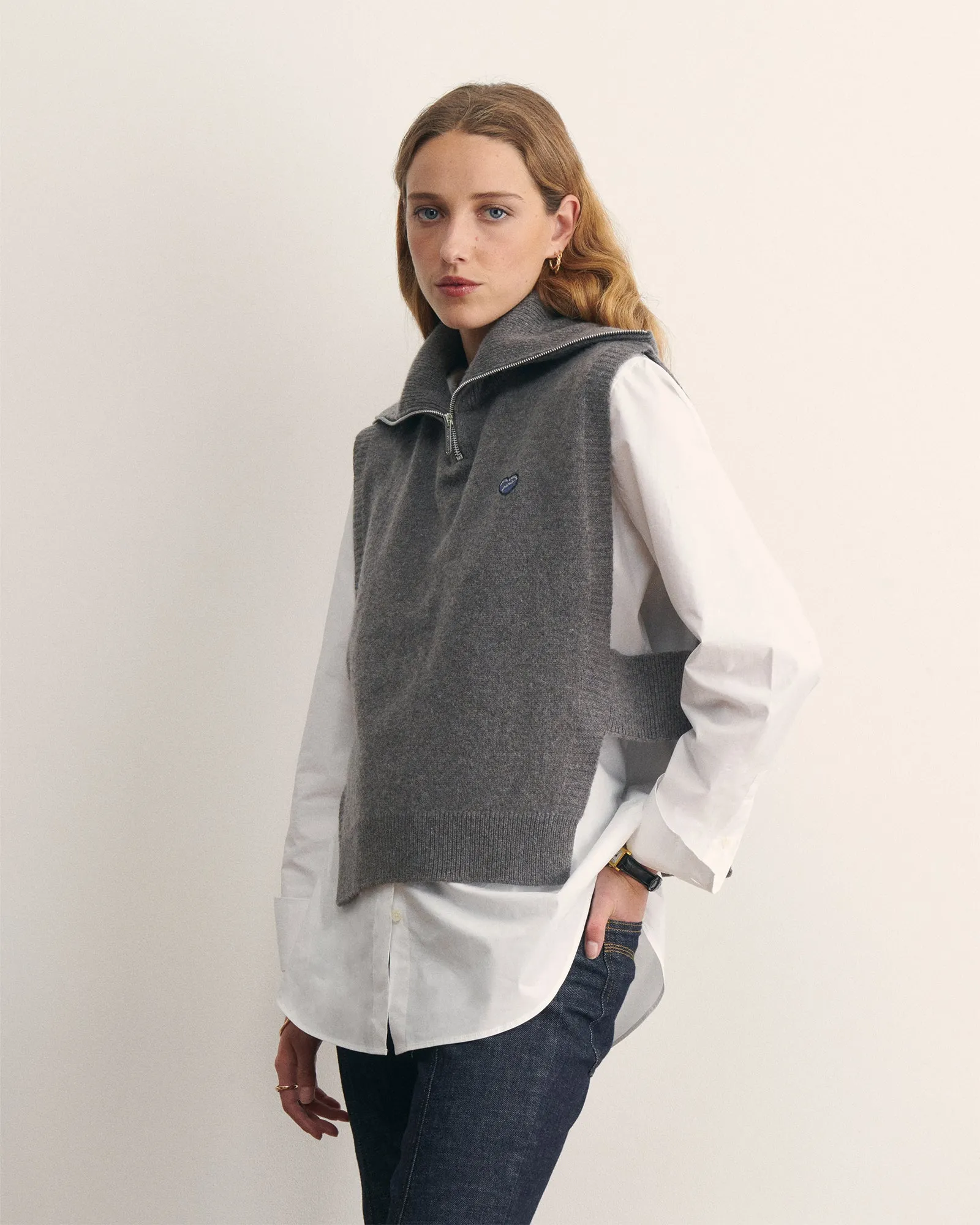 "Patch Coeur" Chanaleilles sleeveless sweater