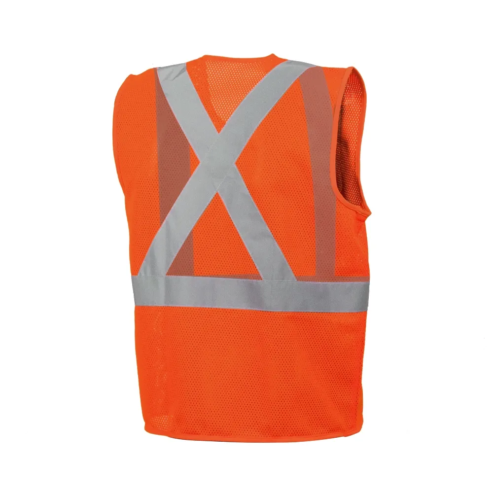 Safety Vest - Wasip TV7 Economy Traffic Vest, Hi-Vis Orange