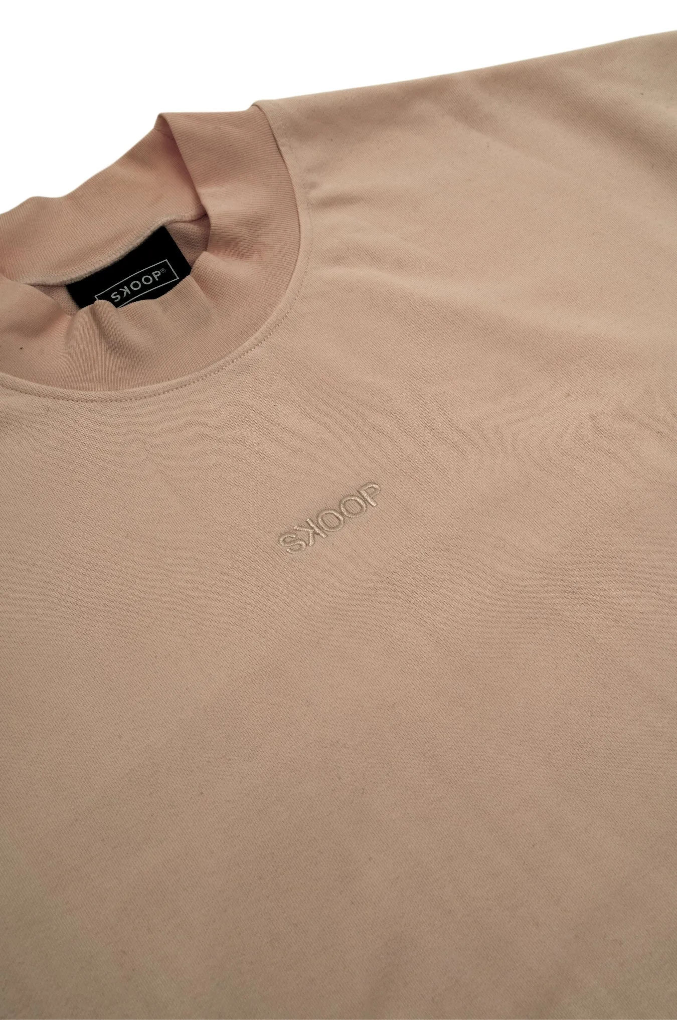 SKOOP® Basiks Mock Neck Shirt Sand