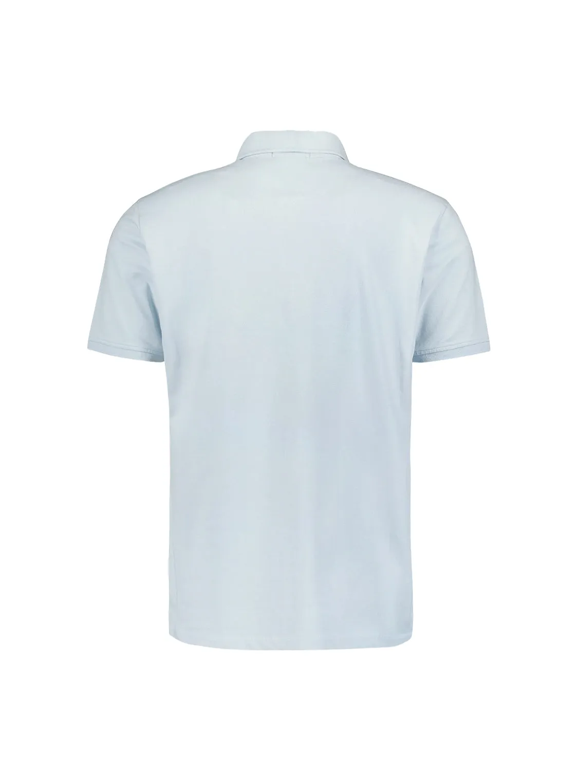 Sleek Polo Shirt with Stretch and Minimalist Design | Sky