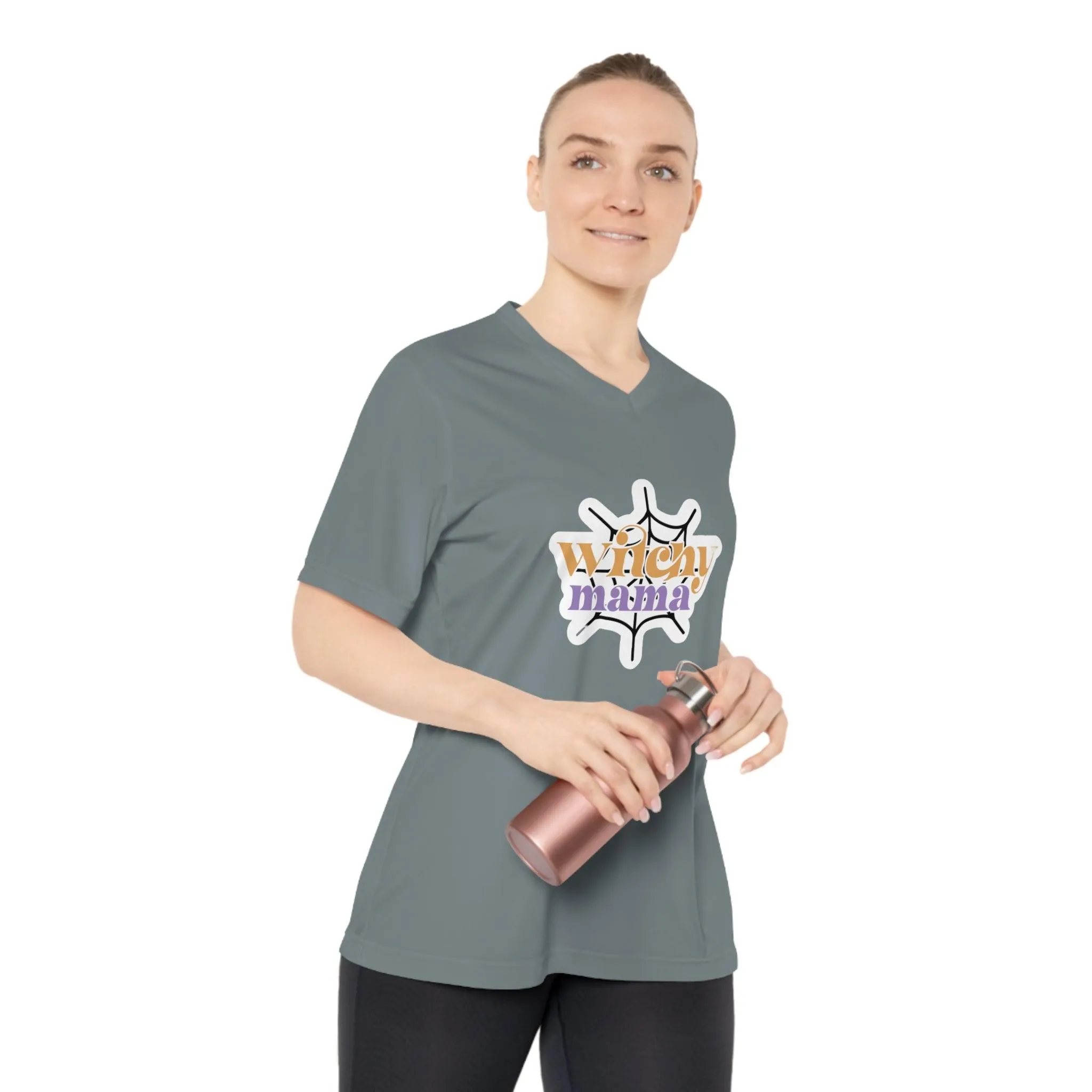 T-Shirt Manga Corta Protección UV Mamá Bruja/T-Shirt Halloween/T-Shirt para Actividades al Aire Libre