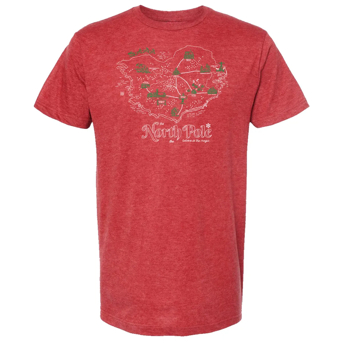 The North Pole Map T-Shirt