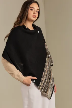 Ukali Shawl Baby Alpaca Color Black
