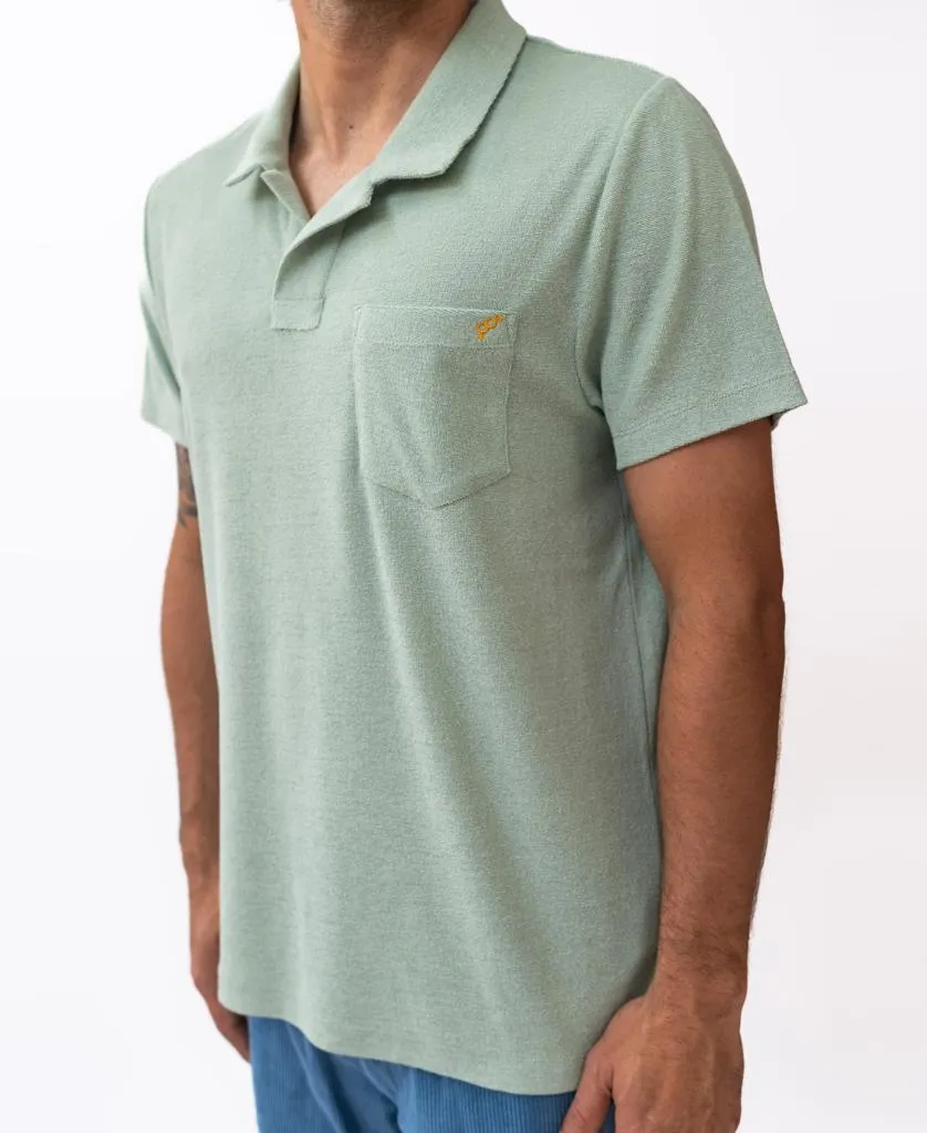 Vintage Terry Polo | Sage