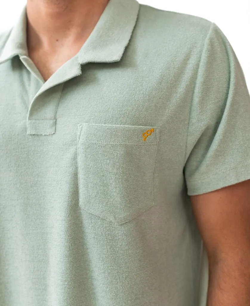 Vintage Terry Polo | Sage