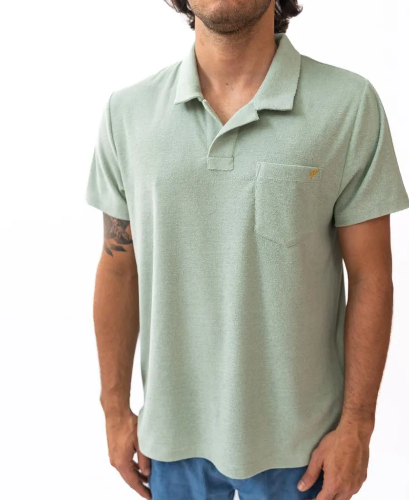 Vintage Terry Polo | Sage