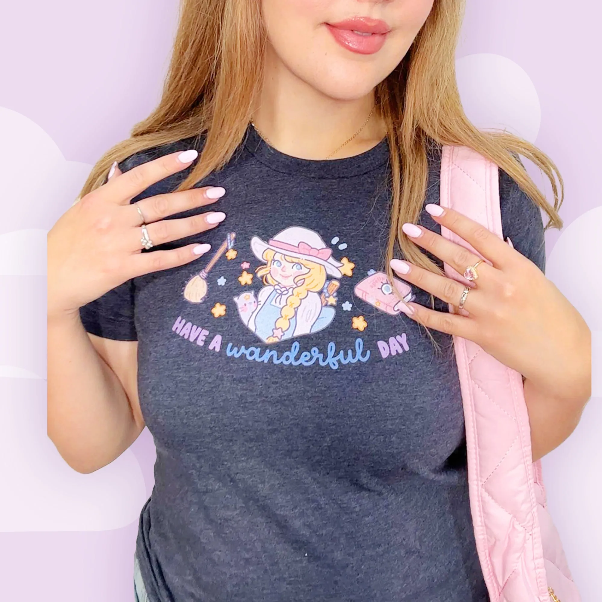 Wanderful Day Kawaii Halloween T-Shirt | Pastel Witch Graphic Tee | Cute Spooky Season Apparel