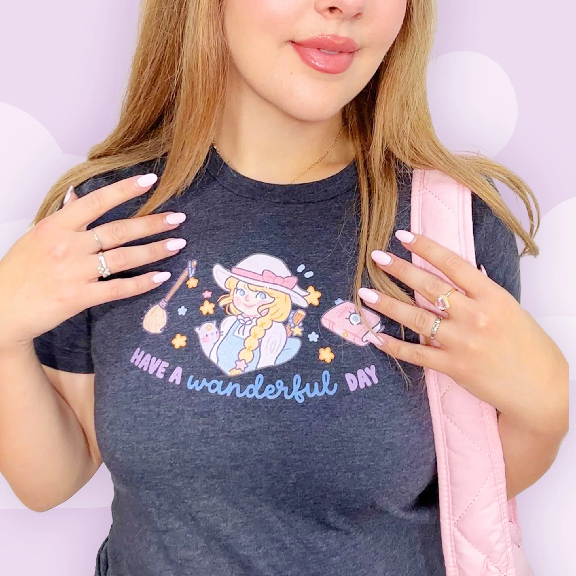 Wanderful Day Kawaii Halloween T-Shirt | Pastel Witch Graphic Tee | Cute Spooky Season Apparel