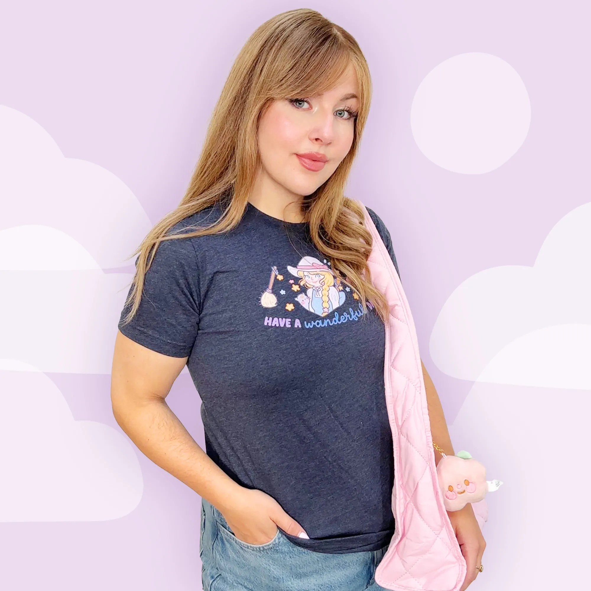 Wanderful Day Kawaii Halloween T-Shirt | Pastel Witch Graphic Tee | Cute Spooky Season Apparel
