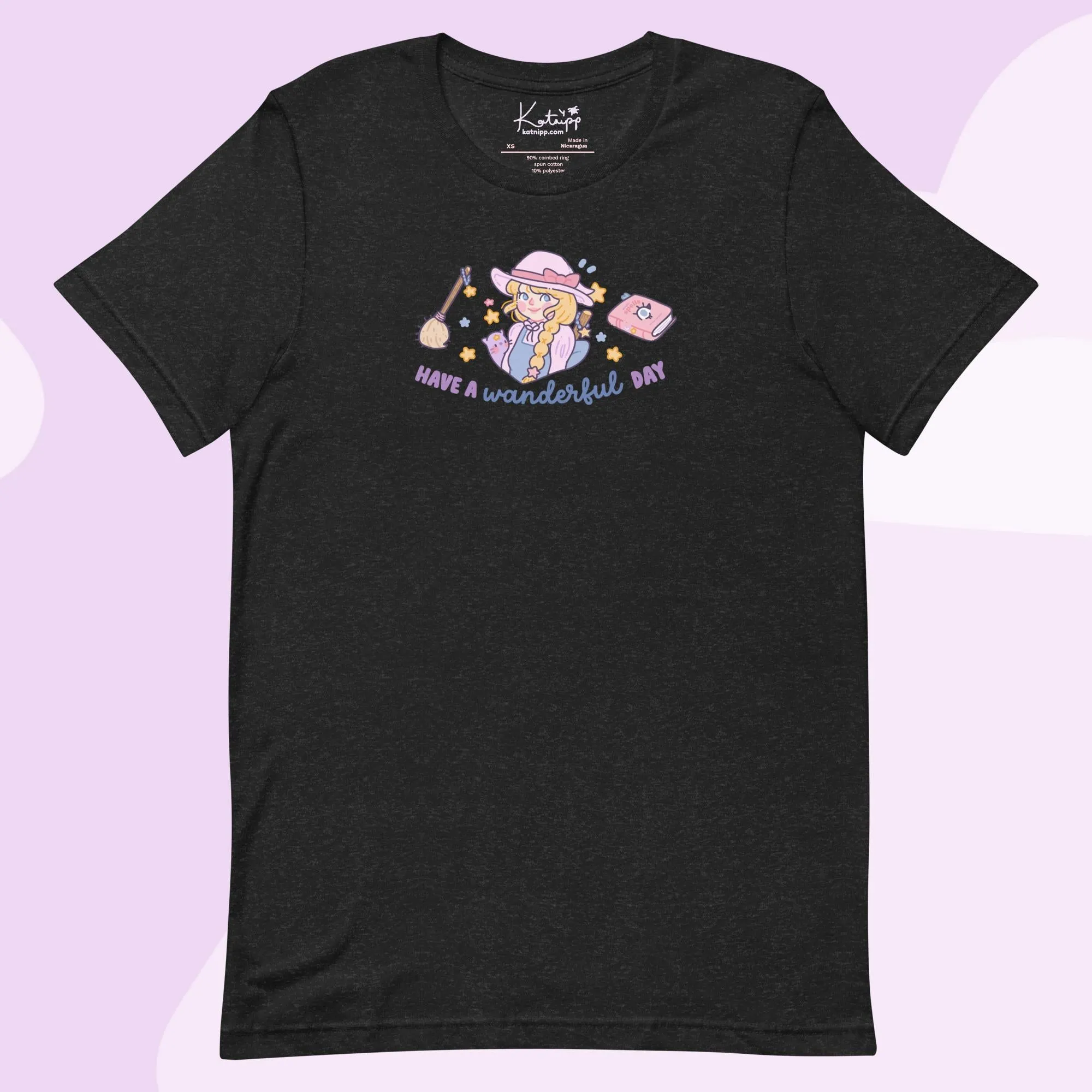 Wanderful Day Kawaii Halloween T-Shirt | Pastel Witch Graphic Tee | Cute Spooky Season Apparel