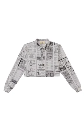 White Pages Crop Polo