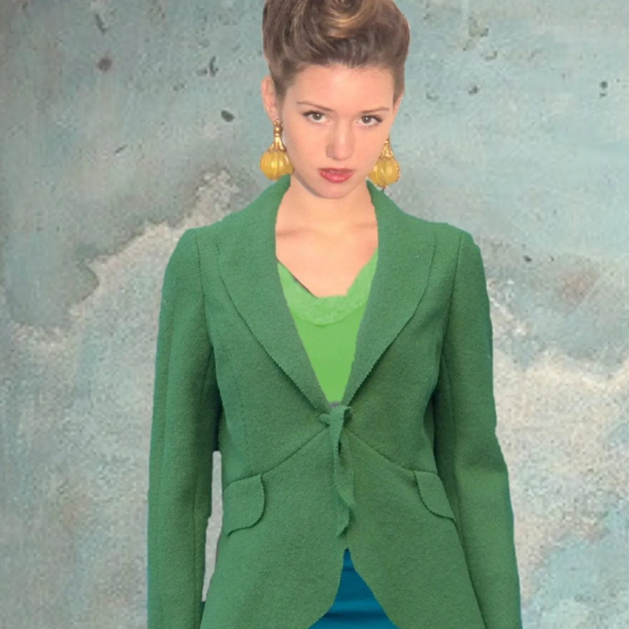 Wollen vest-jasje / cardigan-jacket in boiled wool