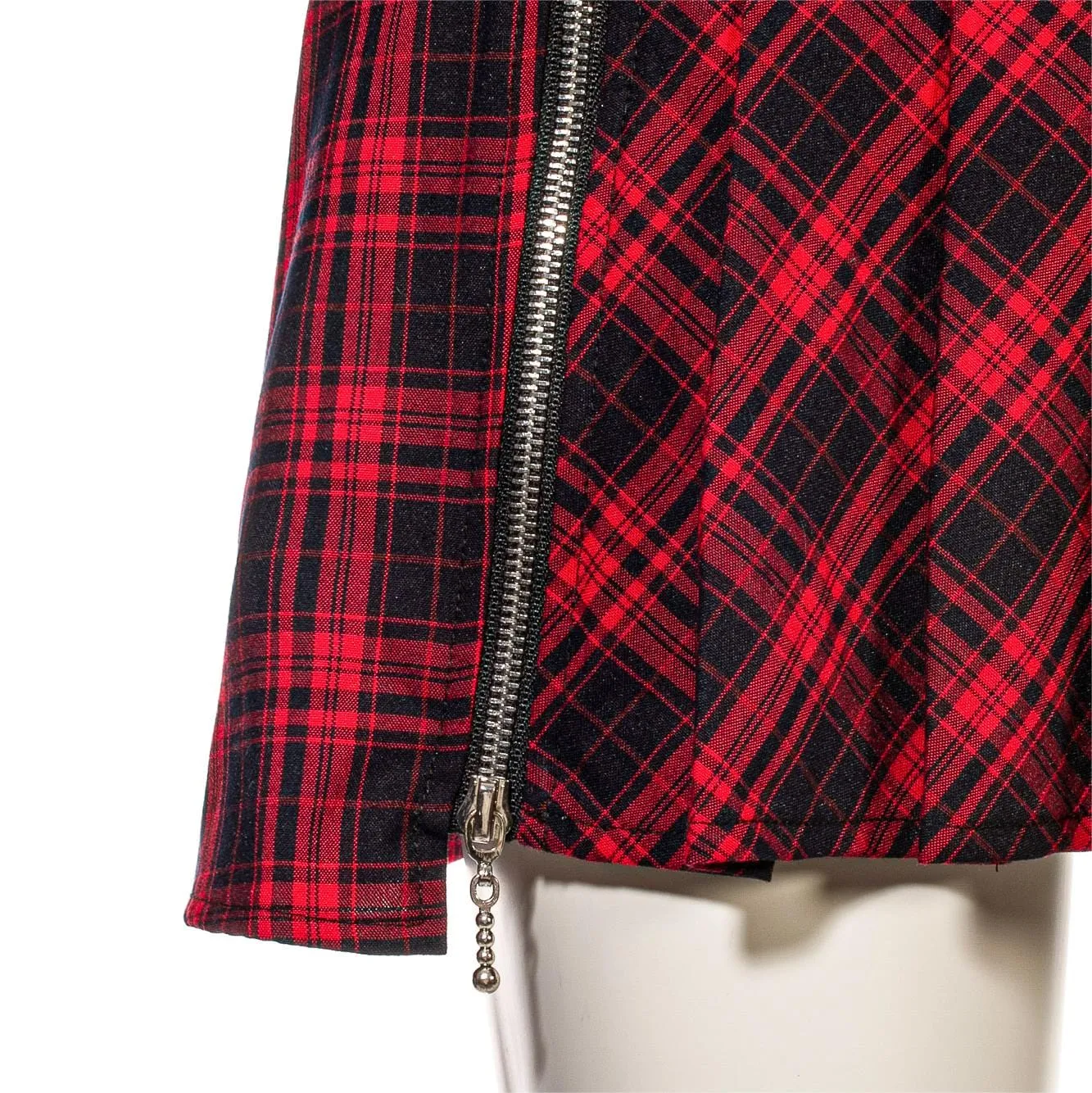 Women's Grunge Plaid Pleated Skirt