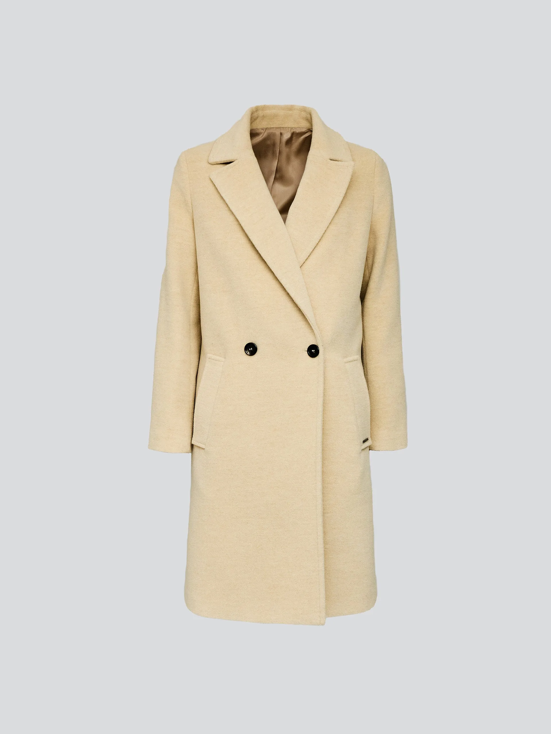Yesenia Coat Baby Alpaca & Wool Color Beige