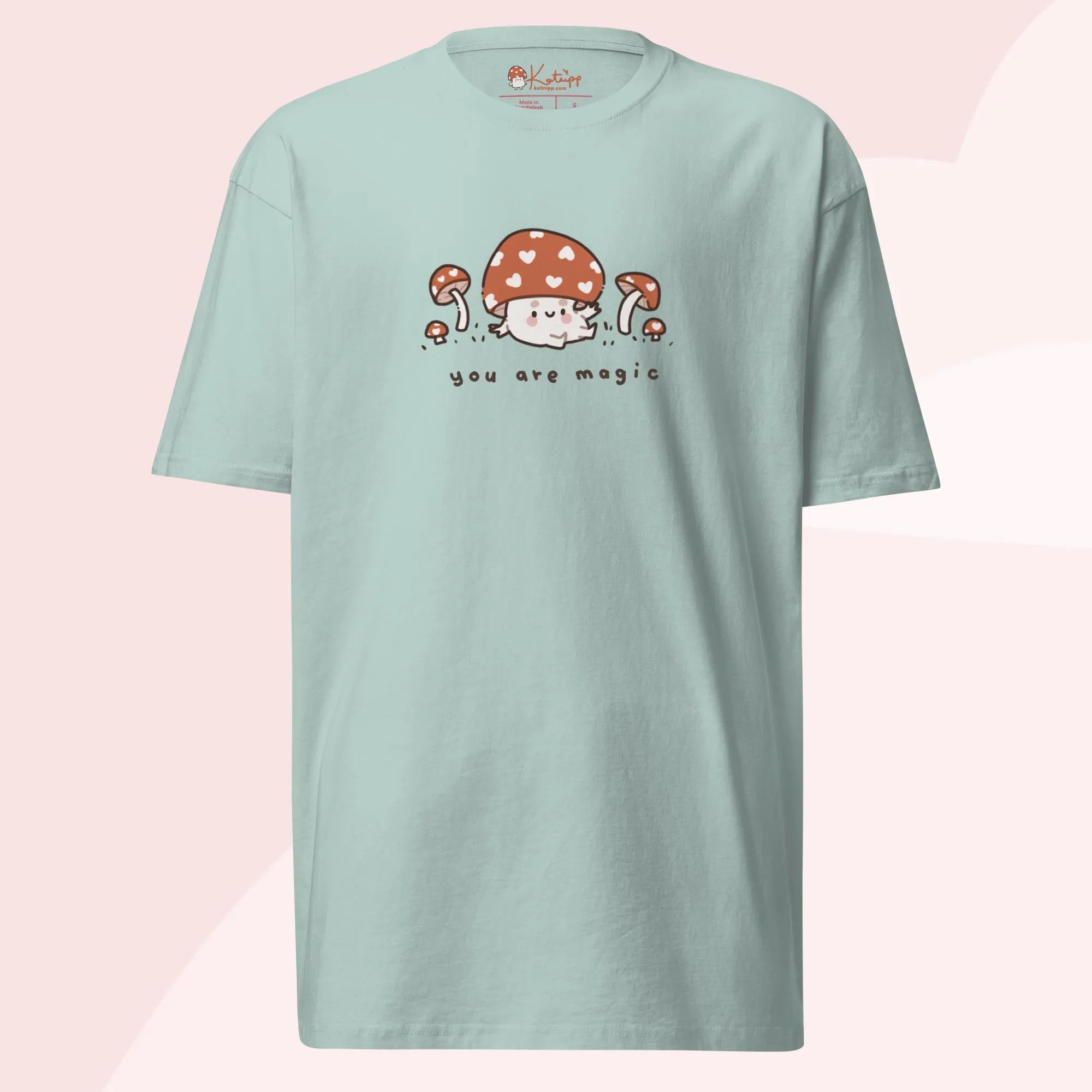 You Are Magic Kawaii Mushroom T-Shirt | Cozy Autumn Aesthetic Tee | Heavyweight Fall Shirt