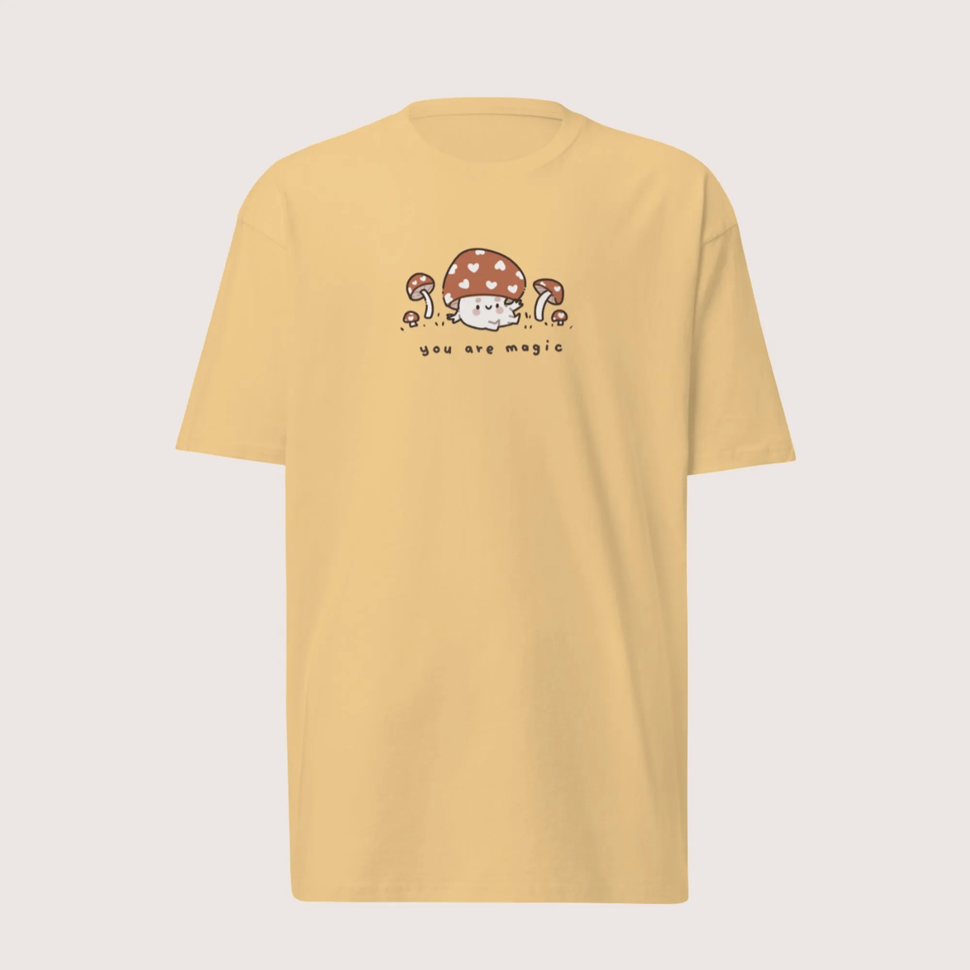 You Are Magic Kawaii Mushroom T-Shirt | Cozy Autumn Aesthetic Tee | Heavyweight Fall Shirt