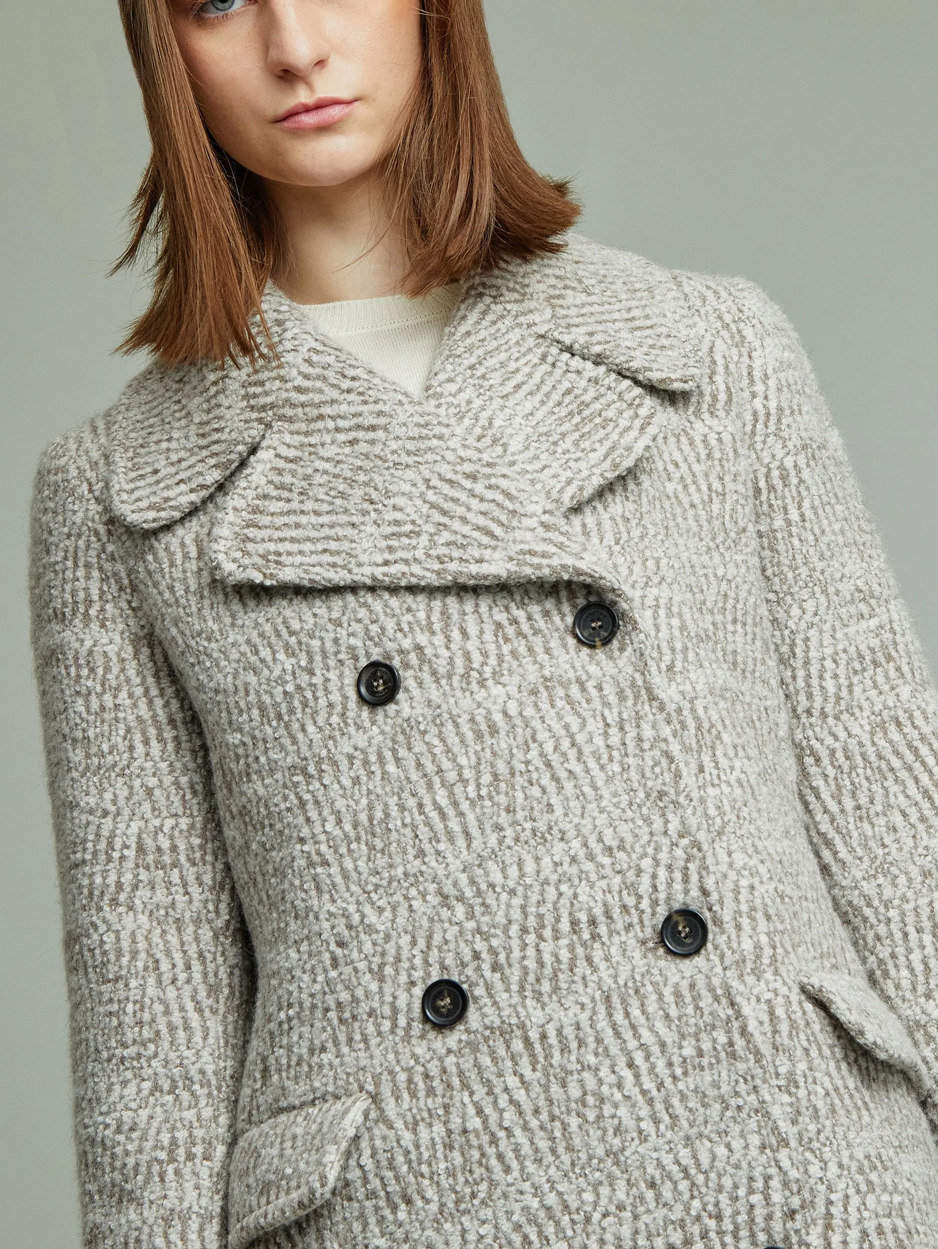 Yovana Coat Baby Alpaca Color Beige