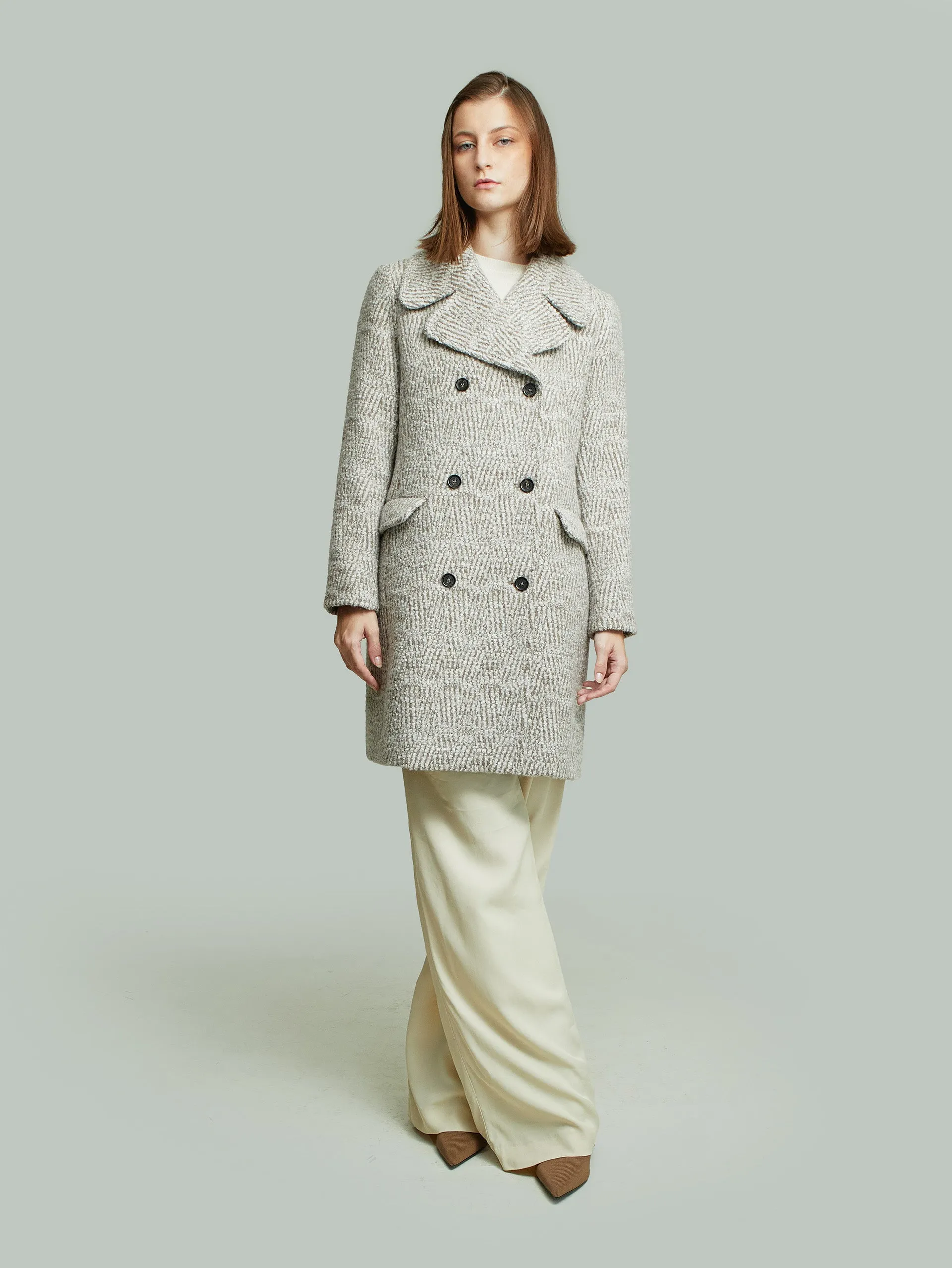 Yovana Coat Baby Alpaca Color Beige