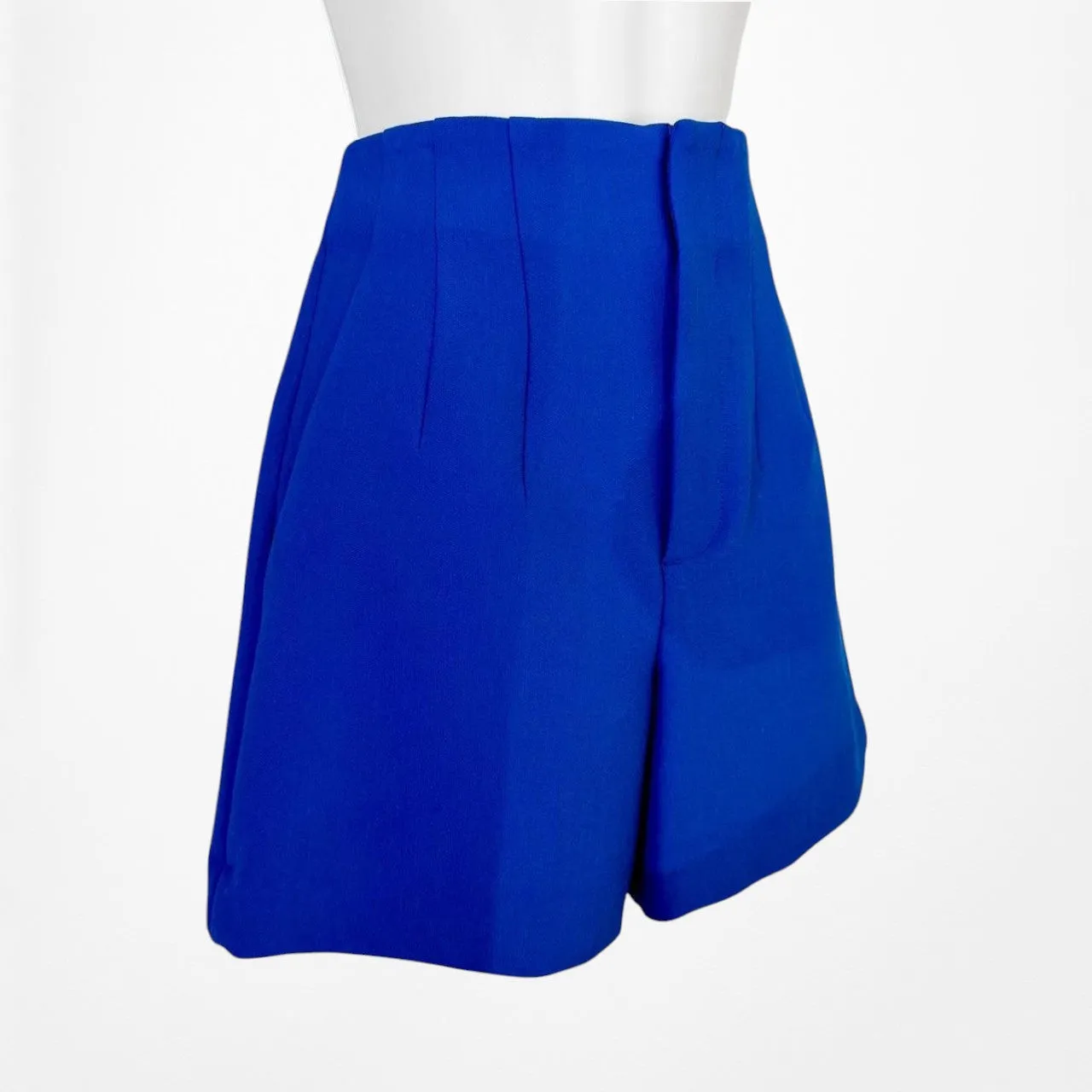 Zara High Waisted Pleated Front Tailored Shorts Size XS
