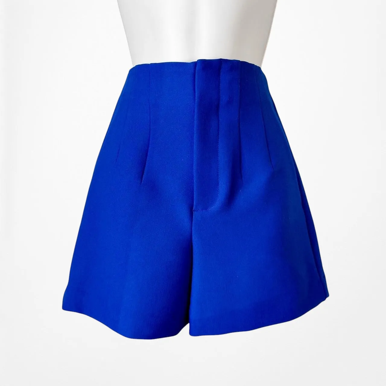 Zara High Waisted Pleated Front Tailored Shorts Size XS